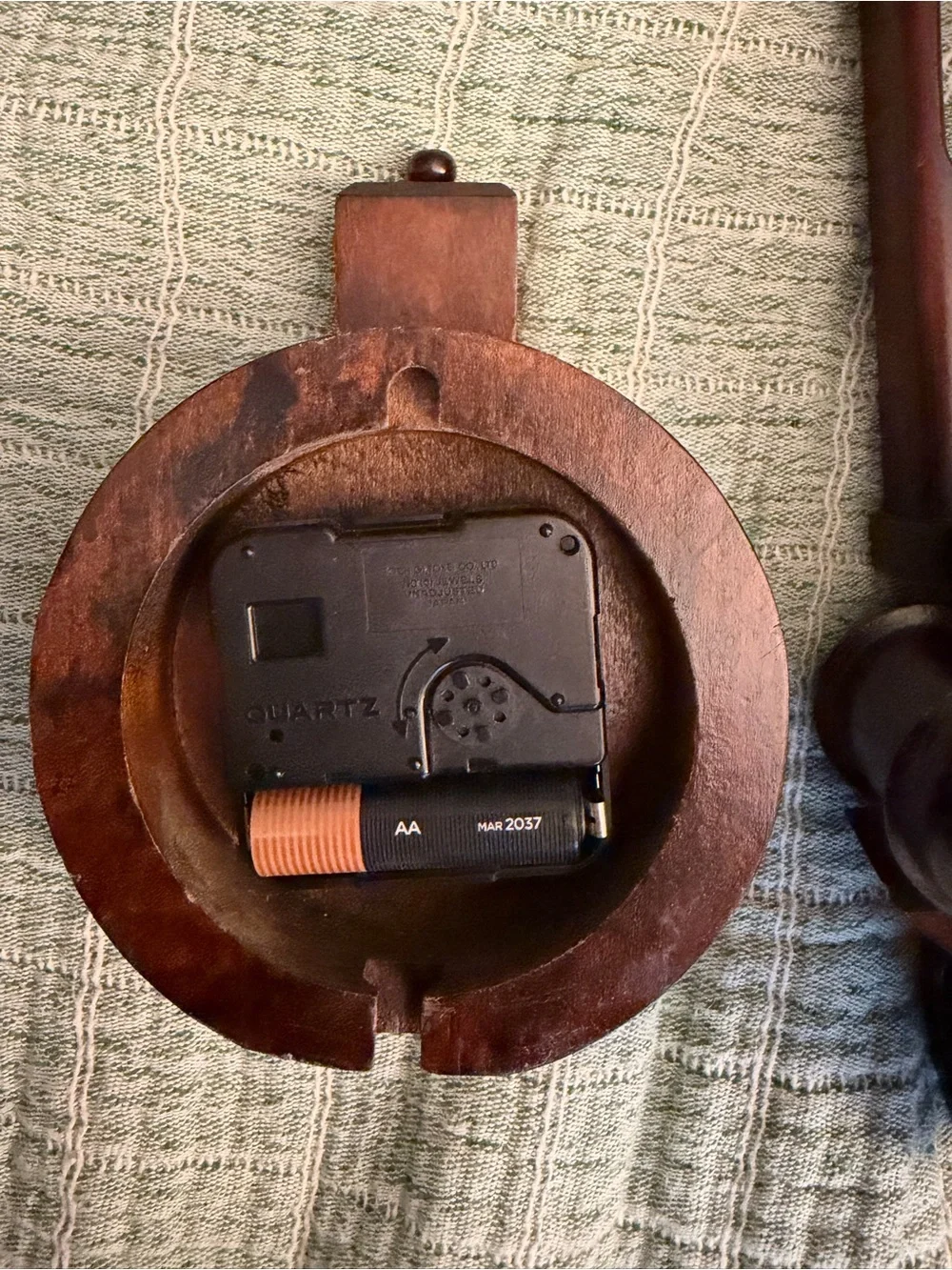 Vintage Wooden Railroad Steam Engine Quartz Train Clock Tochigi Tokei Co. Ltd